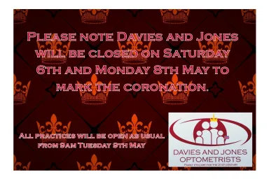 Davies and Jones closed on 6th and 8th May 2023